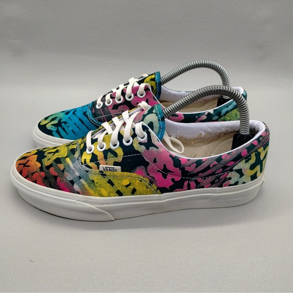Vans x Della Era Multi Color Batik Print Canvas Sneakers Low Top Womens Shoes